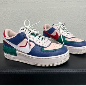 Nike Air Force 1 low shadow mystic navy sneakers women’s multicolor